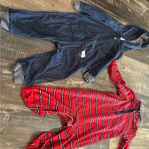 Baby Gap Blue and Red Striped Onesies